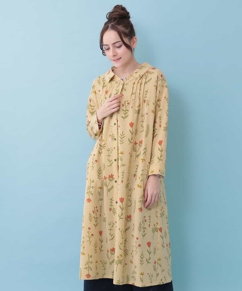 セール ギンガムチェックフラワーワンピース ワンピース Jocomomola ホコモモラ のファッション通販 Zozotown