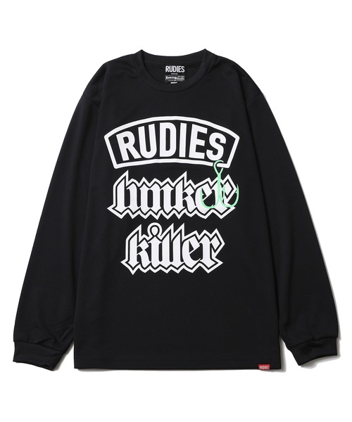 RUDIE'S(ルーディーズ)の「RUDIE'S FISHING CLUB HOOK DRY LS-T(Tシャツ/カットソー・メンズ・ホワイト/ブラック・L/M/XL/XXL)」の2枚目の写真
