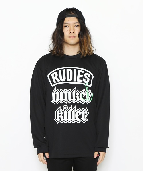 RUDIE'S(ルーディーズ)の「RUDIE'S FISHING CLUB HOOK DRY LS-T(Tシャツ/カットソー・メンズ・ホワイト/ブラック・L/M/XL/XXL)」の4枚目の写真