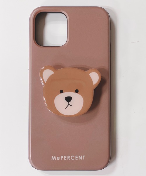 Me%（ミィパーセント）の「【iPhone12/12Pro対応】Sミラーロゴマットケース（スマホケース/カバー・レディース・ベージュ/サックスブルー/アイボリー/ホワイト/ラベンダー/カーキ/ダークブラウン・FREE）」の4枚目の写真