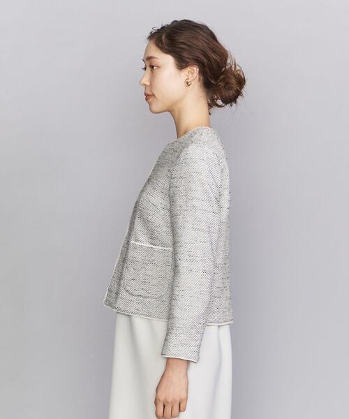 未使用級✨現行　ユナイテッドアローズ　トウキョウ　ツイード　ノーカラージャケット 楽天市場】【SALE／70%OFF】コットンツイード ノーカラー ジャケット