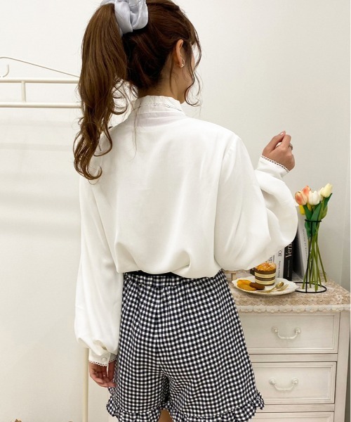 apres jour(アプレジュール)の「ピコレースボウタイブラウス【ZOZOTOWN限定アイテム】【1AP】(シャツ/ブラウス・レディース・ライトベージュ/アイボリー/オフホワイト・X-LARGE/フリー)」の9枚目の写真