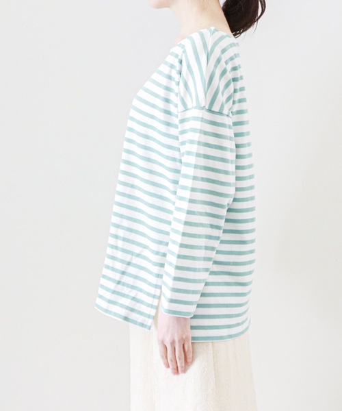 archives(アルシーヴ)の「ボーダープルオーバー(Tシャツ/カットソー・レディース・ピンク/ミント/グリーン/ベージュ・MEDIUM)」の18枚目の写真