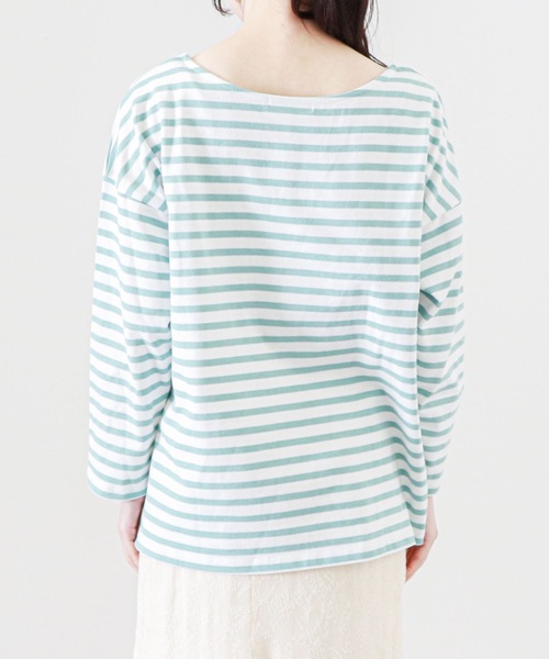 archives(アルシーヴ)の「ボーダープルオーバー(Tシャツ/カットソー・レディース・ピンク/ミント/グリーン/ベージュ・MEDIUM)」の19枚目の写真