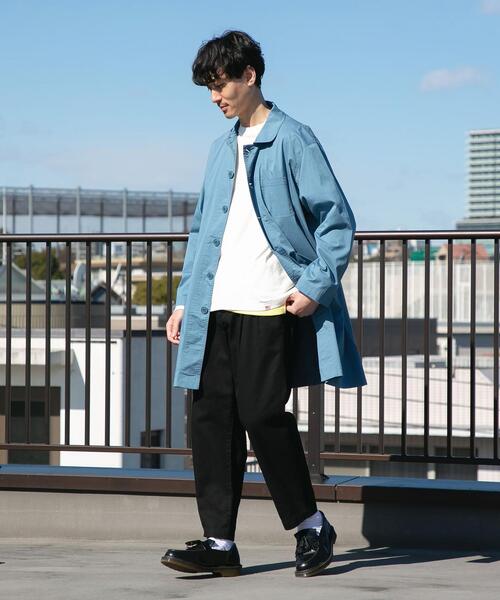 coen（コーエン）の「USAコットン天竺ロングスリーブTシャツ（Tシャツ/カットソー・メンズ・ネイビー/ダークグレー/ホワイト・LARGE/MEDIUM/X-LARGE/SMALL）」の9枚目の写真