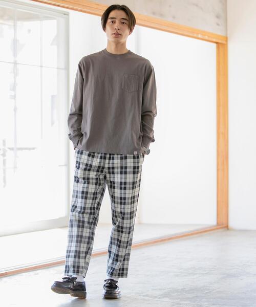 coen（コーエン）の「USAコットン天竺ロングスリーブTシャツ（Tシャツ/カットソー・メンズ・ネイビー/ダークグレー/ホワイト・LARGE/MEDIUM/X-LARGE/SMALL）」の21枚目の写真