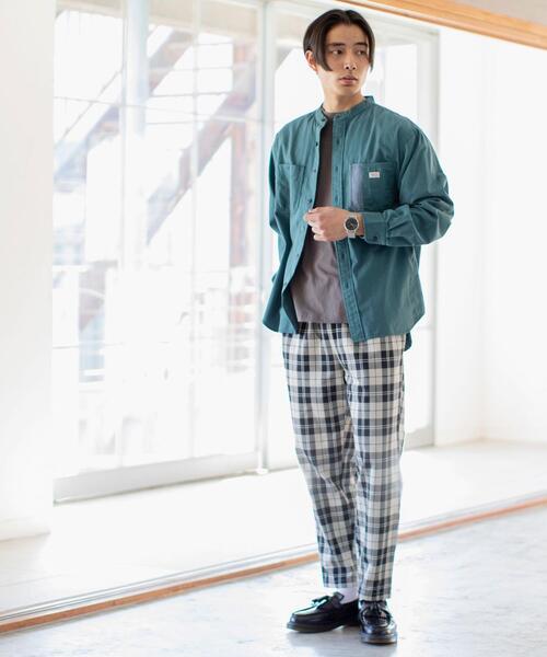 coen（コーエン）の「USAコットン天竺ロングスリーブTシャツ（Tシャツ/カットソー・メンズ・ネイビー/ダークグレー/ホワイト・LARGE/MEDIUM/X-LARGE/SMALL）」の22枚目の写真