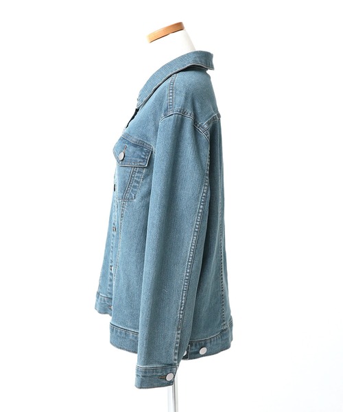 n'OrLABEL（ノアールレーベル）の「『シンプルデニムジャケット』（デニムジャケット・レディース・インディゴブルー/ブルー・1/2）」の22枚目の写真