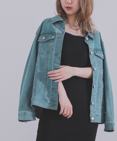 n'OrLABEL（ノアールレーベル）の「『シンプルデニムジャケット』（デニムジャケット・レディース・インディゴブルー/ブルー・1/2）」の5枚目の写真