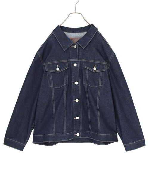 n'OrLABEL（ノアールレーベル）の「『シンプルデニムジャケット』（デニムジャケット・レディース・インディゴブルー/ブルー・1/2）」の14枚目の写真