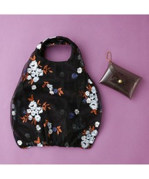 Francfranc | チュールバッグ フラワー ブルー×ブラック(ハンドバッグ)