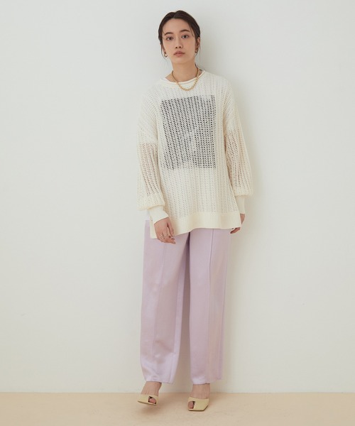 超美品　アダムエロペ　EMBROIDERY SWEATSHIRT ホワイト 超美品 アダムエロペ EMBROIDERY SWEATSHIRT ホワイト