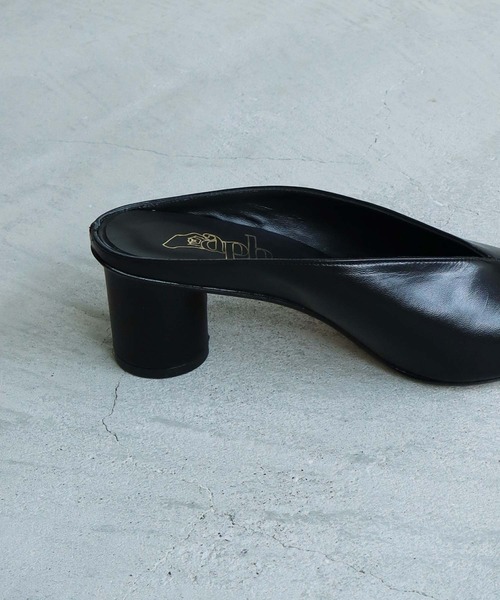 caph(カーフ)の「■carmen salas × caph カバーヒールミュール(その他シューズ・レディース・ブラック/ライトグリーン系・38/36/37)」の14枚目の写真