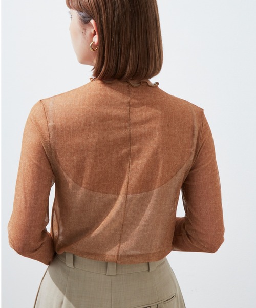 Aunt Marie's（アントマリーズ）の「リバーシブルメローロングスリーブトップス/AUNT MARIE'S（Tシャツ/カットソー・レディース・ブラック/パープル/ベージュ/グリーン・FREE）」の10枚目の写真