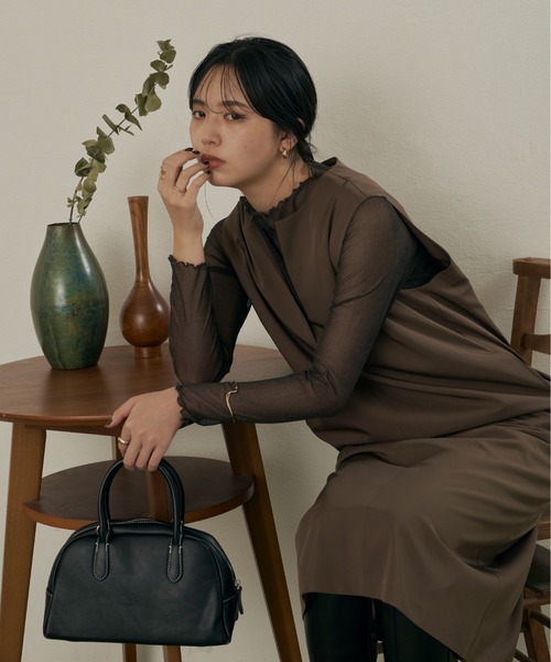 Aunt Marie's（アントマリーズ）の「リバーシブルメローロングスリーブトップス/AUNT MARIE'S（Tシャツ/カットソー・レディース・ブラック/パープル/ベージュ/グリーン・FREE）」の13枚目の写真