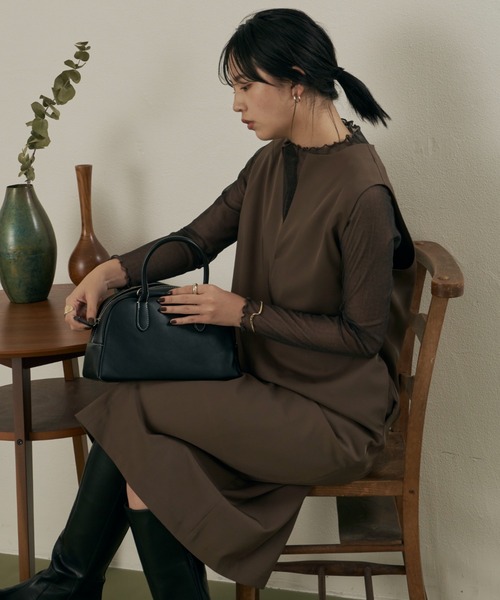 Aunt Marie's（アントマリーズ）の「リバーシブルメローロングスリーブトップス/AUNT MARIE'S（Tシャツ/カットソー・レディース・ブラック/パープル/ベージュ/グリーン・FREE）」の17枚目の写真