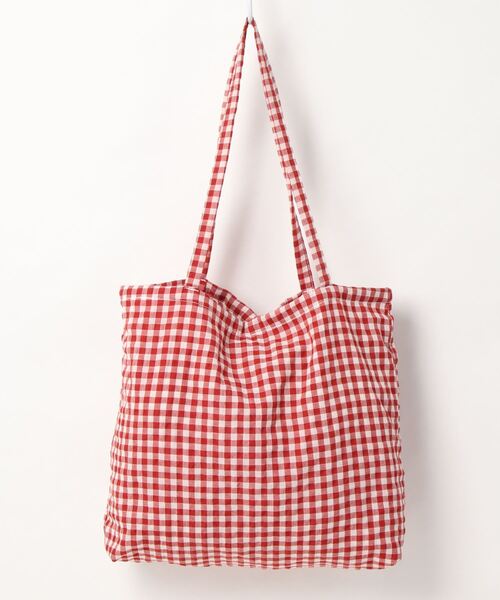 JUMELLE（ジュメロ）の「ギンガムエコバッグ（エコバッグ/サブバッグ・レディース・レッド・FREE）」の5枚目の写真