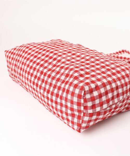JUMELLE（ジュメロ）の「ギンガムエコバッグ（エコバッグ/サブバッグ・レディース・レッド・FREE）」の4枚目の写真