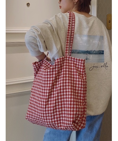 TEMBEA ギンガムチェックエコバッグ TEMBEA ギンガムチェックエコバッグ TEMBEA:ギンガムチェックペーパー