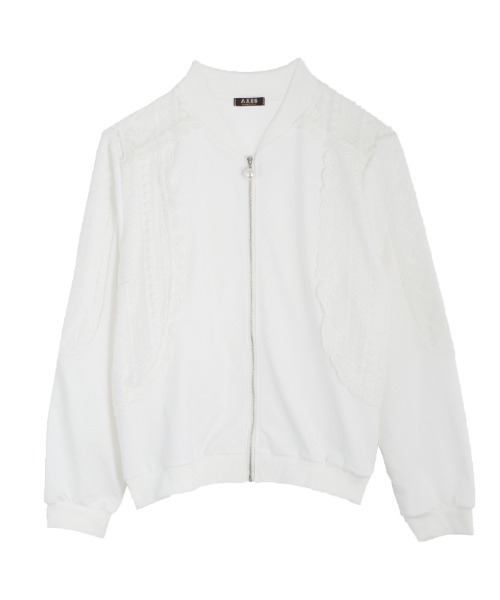 Axesレース切替カットブルゾン その他アウター Axes Femme アクシーズファム のファッション