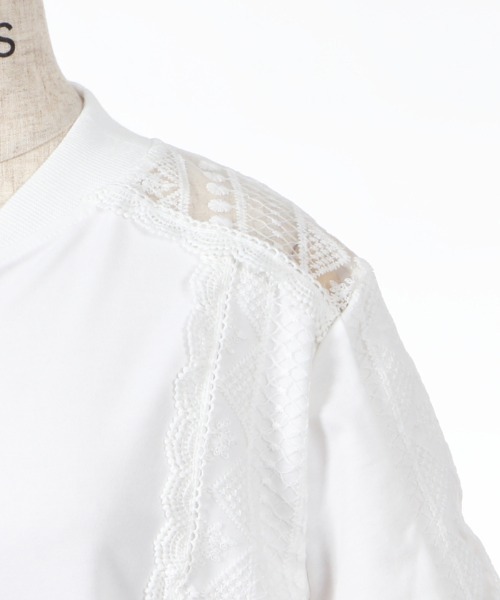 Axesレース切替カットブルゾン その他アウター Axes Femme アクシーズファム のファッション