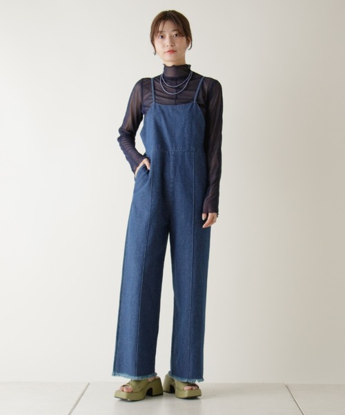 Kastane（カスタネ）の「チュールハイネックインナー（Tシャツ/カットソー・レディース・ネイビー/グリーン系その他/アイボリー/サックスブルー・FREE）」の9枚目の写真