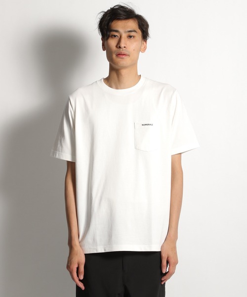 NUMERALS（ヌメラルズ）の「[NUMERALS]ポケットＴシャツ（Tシャツ/カットソー・メンズ・ホワイト/ブラック・LARGE/X-LARGE/MEDIUM）」の9枚目の写真
