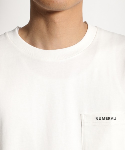NUMERALS（ヌメラルズ）の「[NUMERALS]ポケットＴシャツ（Tシャツ/カットソー・メンズ・ホワイト/ブラック・LARGE/X-LARGE/MEDIUM）」の12枚目の写真