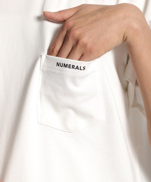 NUMERALS（ヌメラルズ）の「[NUMERALS]ポケットＴシャツ（Tシャツ/カットソー・メンズ・ホワイト/ブラック・LARGE/X-LARGE/MEDIUM）」の14枚目の写真