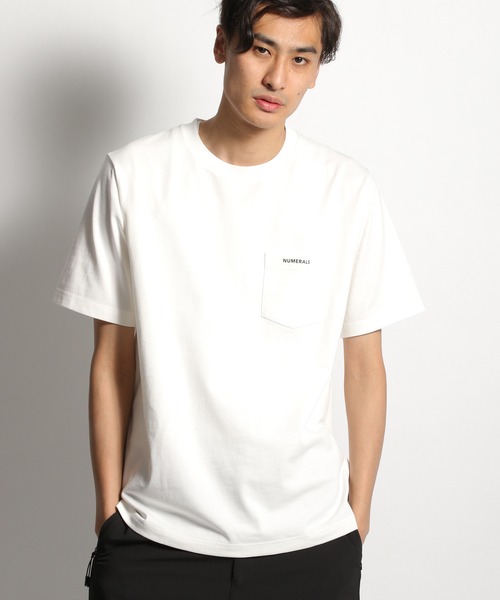 NUMERALS（ヌメラルズ）の「[NUMERALS]ポケットＴシャツ（Tシャツ/カットソー・メンズ・ホワイト/ブラック・LARGE/X-LARGE/MEDIUM）」の5枚目の写真