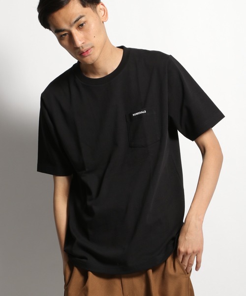NUMERALS（ヌメラルズ）の「[NUMERALS]ポケットＴシャツ（Tシャツ/カットソー・メンズ・ホワイト/ブラック・LARGE/X-LARGE/MEDIUM）」の6枚目の写真