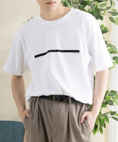 SlashDate（スラッシュデイト）の「シンプル ロゴ半袖Tシャツ（Tシャツ/カットソー・メンズ・ブラック系その他/ミント/ホワイト系その他2/ブラック/ベージュ/ホワイト・L/XL/M）」の3枚目の写真