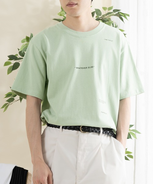 SlashDate（スラッシュデイト）の「シンプル ロゴ半袖Tシャツ（Tシャツ/カットソー・メンズ・ブラック系その他/ミント/ホワイト系その他2/ブラック/ベージュ/ホワイト・L/XL/M）」の6枚目の写真
