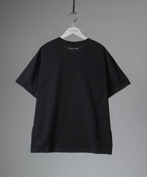 SlashDate（スラッシュデイト）の「シンプル ロゴ半袖Tシャツ（Tシャツ/カットソー・メンズ・ブラック系その他/ミント/ホワイト系その他2/ブラック/ベージュ/ホワイト・L/XL/M）」の9枚目の写真