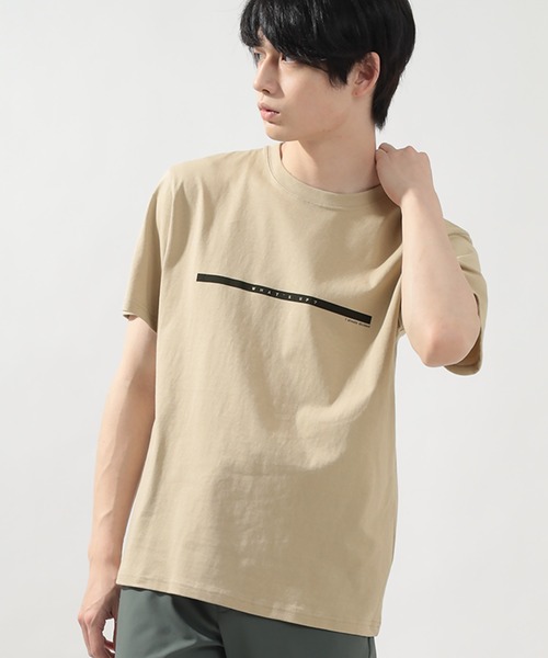 SlashDate（スラッシュデイト）の「シンプル ロゴ半袖Tシャツ（Tシャツ/カットソー・メンズ・ブラック系その他/ミント/ホワイト系その他2/ブラック/ベージュ/ホワイト・L/XL/M）」の22枚目の写真