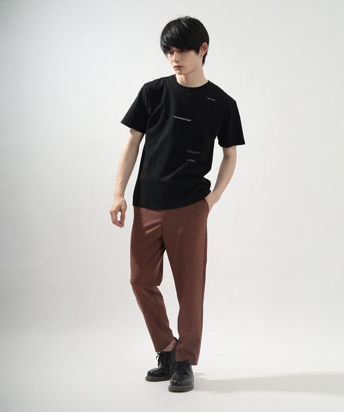 SlashDate（スラッシュデイト）の「シンプル ロゴ半袖Tシャツ（Tシャツ/カットソー・メンズ・ブラック系その他/ミント/ホワイト系その他2/ブラック/ベージュ/ホワイト・L/XL/M）」の21枚目の写真