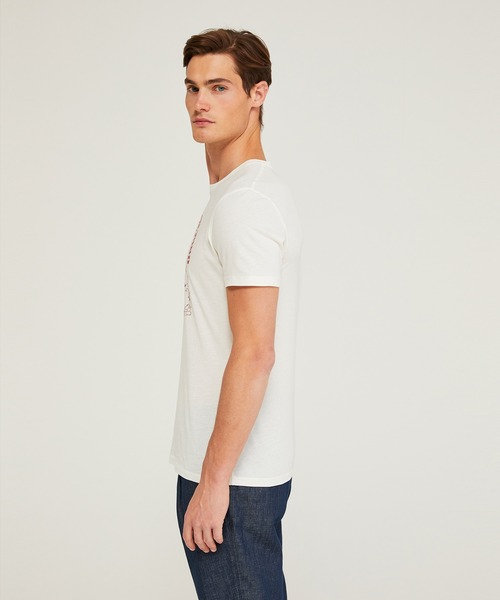 SISLEY(シスレー)の「コットンプリント半袖Tシャツ・カットソー(Tシャツ/カットソー・メンズ・ブラック/オフホワイト/ホワイト/ネイビー・MEDIUM/LARGE/X-LARGE/SMALL)」の16枚目の写真