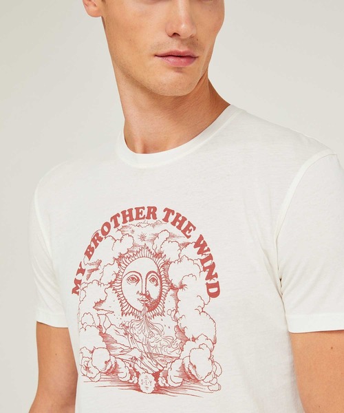 SISLEY(シスレー)の「コットンプリント半袖Tシャツ・カットソー(Tシャツ/カットソー・メンズ・ブラック/オフホワイト/ホワイト/ネイビー・MEDIUM/LARGE/X-LARGE/SMALL)」の19枚目の写真