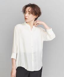 BEAUTY&YOUTH UNITED ARROWS（ビューティーアンドユースユナイテッドアローズ）の「BY ローンスタンドスキッパー8分袖シャツ（シャツ/ブラウス・レディース）」