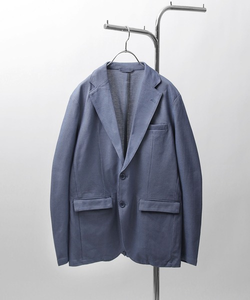 ZIP FIVE(ジップファイブ)の「【ZIP FIVE】2WAYストレッチイージーケアクイックドライ サーフニットテーラードジャケット(テーラードジャケット・メンズ・ブルー/ネイビー/グレー・MEDIUM/LARGE/SMALL/X-LARGE)」の3枚目の写真