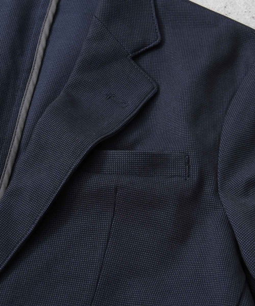 ZIP FIVE(ジップファイブ)の「【ZIP FIVE】2WAYストレッチイージーケアクイックドライ サーフニットテーラードジャケット(テーラードジャケット・メンズ・ブルー/ネイビー/グレー・MEDIUM/LARGE/SMALL/X-LARGE)」の5枚目の写真
