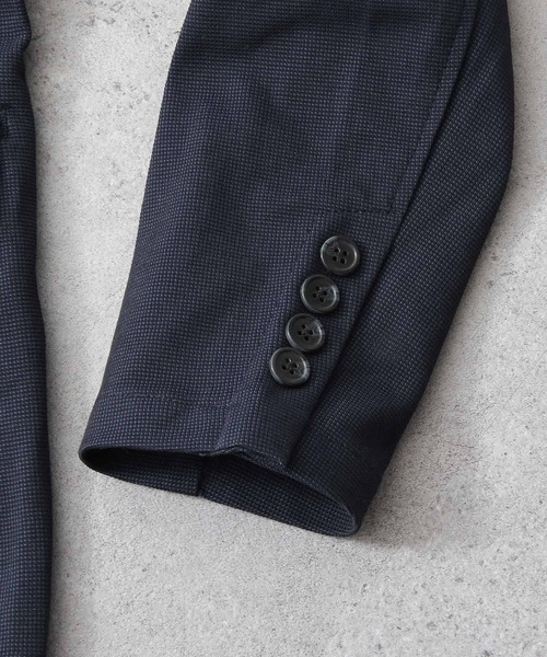 ZIP FIVE(ジップファイブ)の「【ZIP FIVE】2WAYストレッチイージーケアクイックドライ サーフニットテーラードジャケット(テーラードジャケット・メンズ・ブルー/ネイビー/グレー・MEDIUM/LARGE/SMALL/X-LARGE)」の8枚目の写真