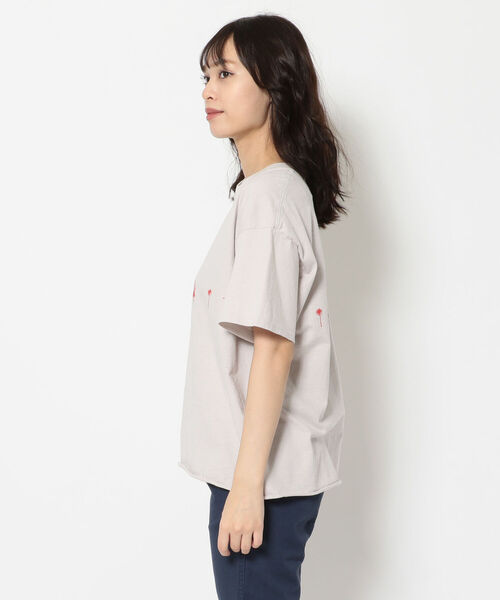 FUNG（ファング）の「FUNG/ファング　Basic Cut off tee hula＆palm　Tシャツ（Tシャツ/カットソー・レディース・グレー・LARGE）」の2枚目の写真