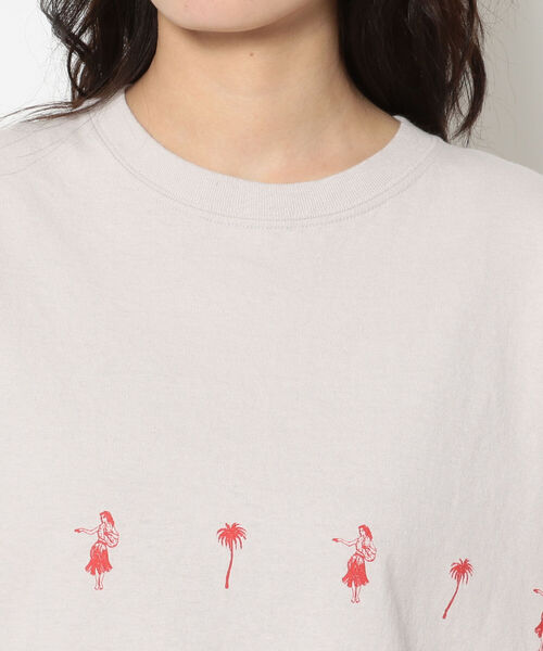 FUNG（ファング）の「FUNG/ファング　Basic Cut off tee hula＆palm　Tシャツ（Tシャツ/カットソー・レディース・グレー・LARGE）」の8枚目の写真