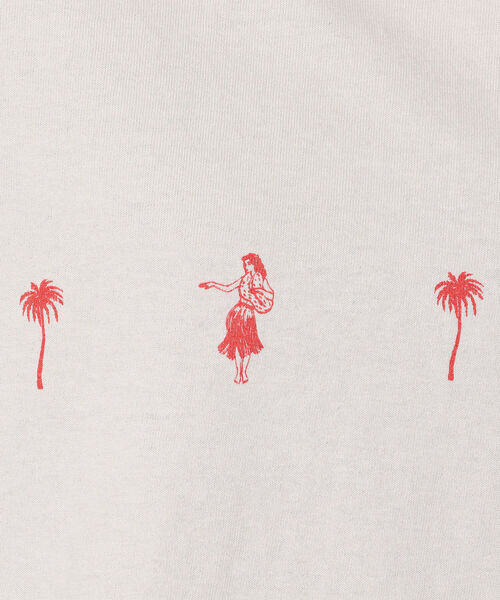 FUNG（ファング）の「FUNG/ファング　Basic Cut off tee hula＆palm　Tシャツ（Tシャツ/カットソー・レディース・グレー・LARGE）」の5枚目の写真