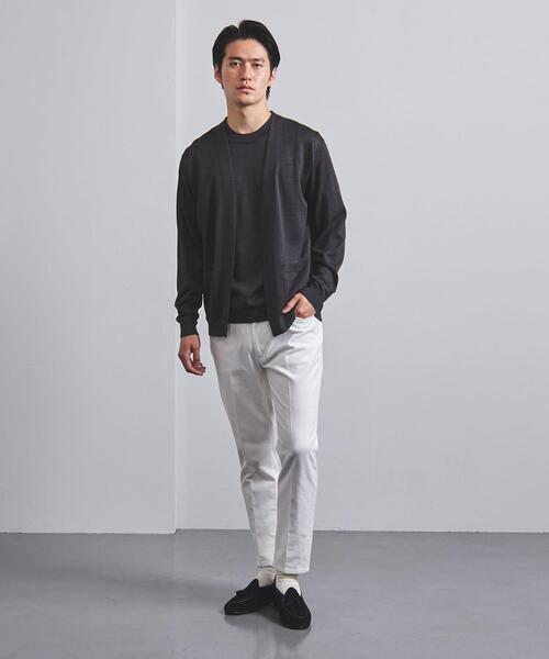 UNITED ARROWS（ユナイテッドアローズ）の「＜UNITED ARROWS＞ ラミー/ポリエステル ノーボタン カーディガン（カーディガン/ボレロ・メンズ・ダークブラウン/オリーブ/ダークグレー・SMALL/MEDIUM/LARGE/X-LARGE）」の7枚目の写真