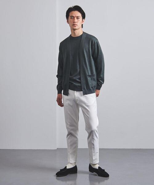 UNITED ARROWS（ユナイテッドアローズ）の「＜UNITED ARROWS＞ ラミー/ポリエステル ノーボタン カーディガン（カーディガン/ボレロ・メンズ・ダークブラウン/オリーブ/ダークグレー・SMALL/MEDIUM/LARGE/X-LARGE）」の5枚目の写真