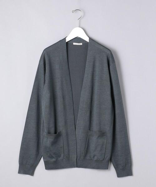 UA ユナイテッドアローズ　ノーボタン　カーディガン　ネイビー UNITED ARROWS（ユナイテッドアローズ）の「＜UNITED ARROWS＞C