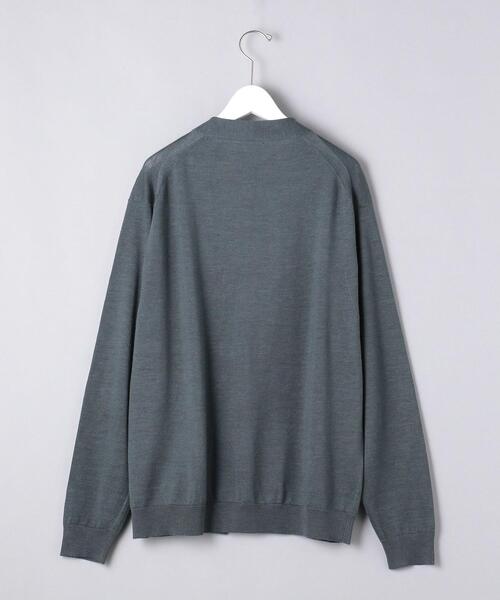 UNITED ARROWS（ユナイテッドアローズ）の「＜UNITED ARROWS＞ ラミー/ポリエステル ノーボタン カーディガン（カーディガン/ボレロ・メンズ・ダークブラウン/オリーブ/ダークグレー・SMALL/MEDIUM/LARGE/X-LARGE）」の6枚目の写真