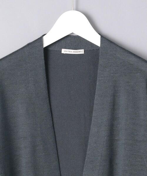 UNITED ARROWS（ユナイテッドアローズ）の「＜UNITED ARROWS＞ ラミー/ポリエステル ノーボタン カーディガン（カーディガン/ボレロ・メンズ・ダークブラウン/オリーブ/ダークグレー・SMALL/MEDIUM/LARGE/X-LARGE）」の12枚目の写真